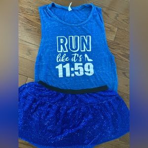 Cinderella Princess Marathon runDisney outfit run like it’s 11:59 Large